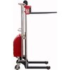 Pake Handling Tools Powered Stacker, 880 lb. Cap, 59" Lift Height, Adjustable Fork PAKES01